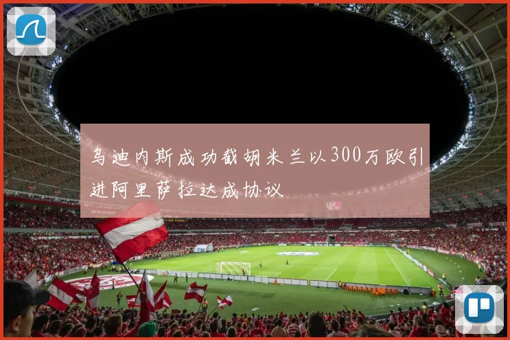 乌迪内斯成功截胡米兰以300万欧引进阿里萨拉达成协议